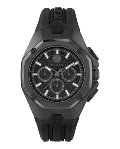 Philipp Plein Modeuhr Herren schwarz 44 mm Armband - Bild 1 von 5