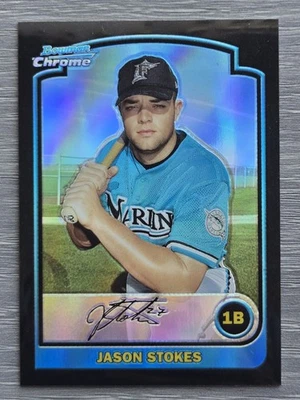 JASON STOKES REFRACTOR 2003 BOWMAN CHROME MARLINS - Image 1 of 2