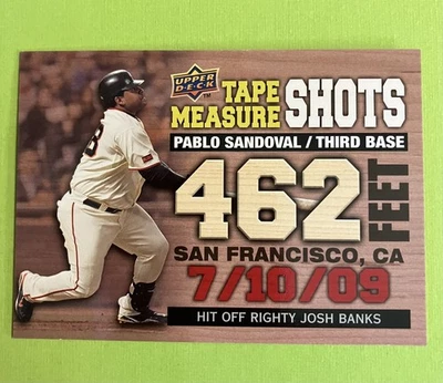Cinta métrica Upper Deck 2010 Pablo Sandoval #TMS-12 Foto 1 de 2