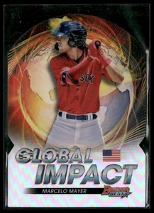 Marcelo Mayer 2022 Bowman's Best Global Impact Die Cuts #GI-5 Boston Red Sox - Picture 1 of 2