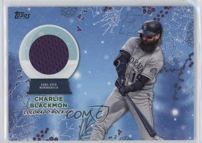 Charlie Blackmon Topps Holiday Relics 2023 azul metálico 49/99 #RC-CB 2qw Foto 1 de 3