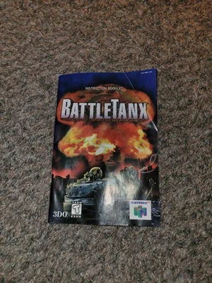 Nintendo BattleTanx N64 Manual Instruction Booklet Only - Image 1 of 2
