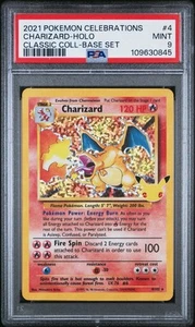 CHARIZARD 4/102 PSA 9 CLASSIC COLLECTION CELEBRATIONS HOLO POKEMON CARD ENGLISH - Picture 1 of 4