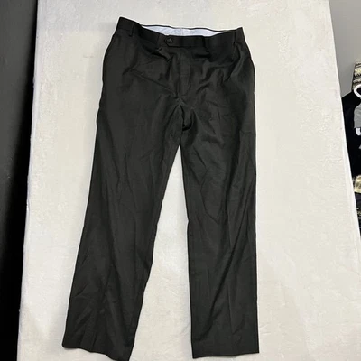 Pantalones de vestir Ralph Lauren para hombre a cuadros 36W x 30L gris oscuro Foto 1 de 4