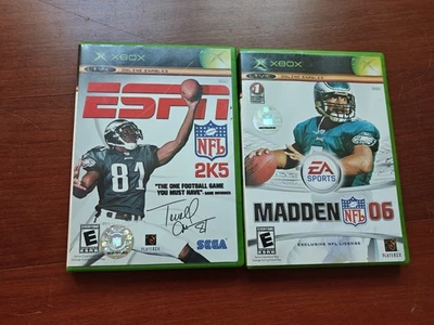 Xbox Football Game Lot ESPN NFL 2k5 Madden 06 - Image 1 of 4