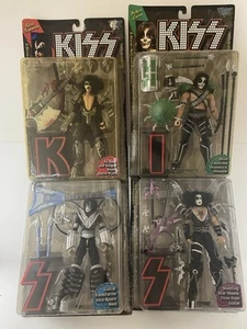 KISS Ultra Action Figure Full Set McFarlane Toys 1997 Never Opened - Picture 1 of 16