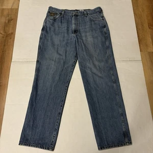 Cinch Herren Jeans 36 Hose Blau 36x32 Cowboy Arbeit Freizeit Whiskered Denim Baumwolle - Bild 1 von 11