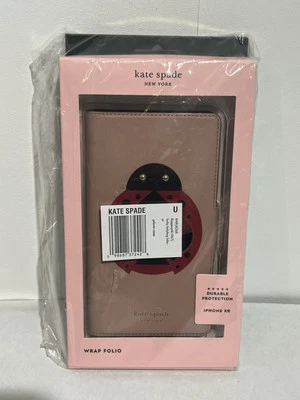 Kate Spade New York Lucky Ladybug iPhone XR Case Wrap Folio 8ARU6268 BNIB Sealed - Image 1 of 4