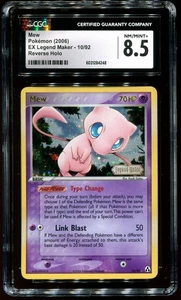 CGC 8.5 Mew Reverse Holo Rare EX Legend Maker 2006 Pokemon Card #10 - Picture 1 of 2
