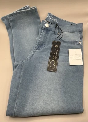Pantalones de mezclilla para mujer DG2 Diane Gilman 8P ajustados sin costuras elásticos esculpidos nuevos Foto 1 de 4