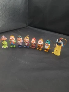"Juego completo de 3"" figuras adornos de Blancanieves y los siete enanitos Disney" - Imagen 1 de 5