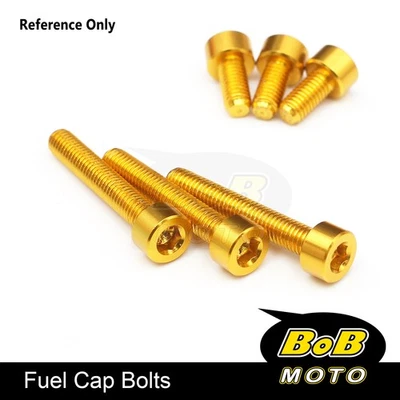 Pernos de tapa de gasolina CNC GOLD para Triumph Street Triple 675 / R 14 15 16 17 Foto 1 de 4