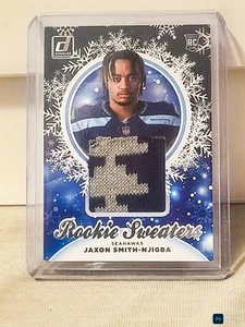 Jaxon Smith-Njigba Rookie Patch #HSJSN 2023 Donruss Rookie Sweaters Seahawks NFL - Picture 1 of 4