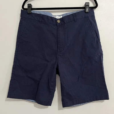 Pantalones cortos Five Four mezcla de lino para hombre talla 34 azul marino Foto 1 de 4