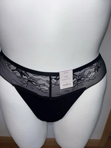 Auden NWT Women’s Thong Panties Size XL Black NEW - Picture 1 of 4