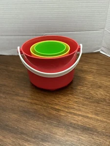 TUPPERWARE Vintage Stock Tote-em Eimer Spielzeug NICHT komplett Set - Bild 1 von 4