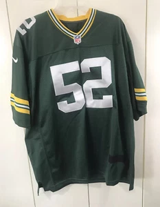 Camiseta deportiva Nike On Field NFL Green Bay Packers #52 de arcilla Matthews para hombre talla 48 cosida - Imagen 1 de 12