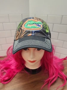 Cappello berretto snapback uomo Florida Gators nero e floreale - marca Top of the World - Foto 1 di 8