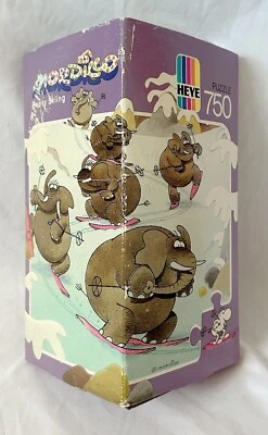 1989 Heye Mordillo Heavy Skiing 750 Piece Puzzle NEW 8590 Vintage - Image 1 of 4