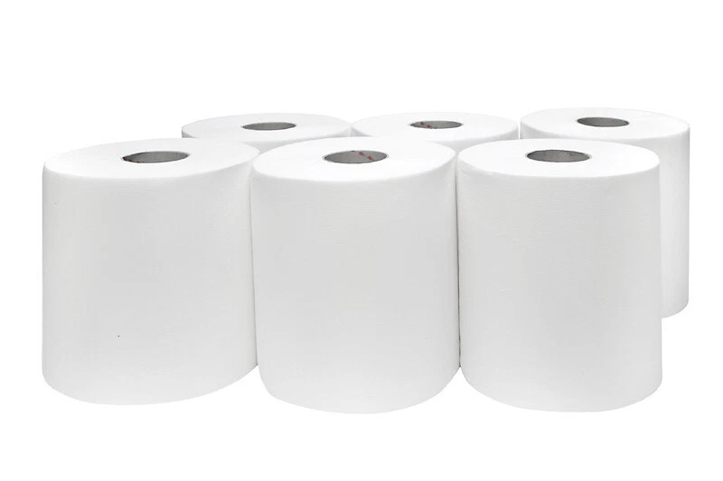 PAPIERANDO 6 x Handtuchrollen geeignet für Tork M2 20 cm 2 lagig 140m Handtuchpapier Rollen