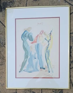 Salvador Dali ""La Dance"" Lithographie signiert nummeriert gerahmt mit Zertifikat - Bild 1 von 10