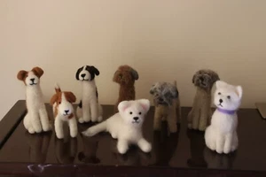 Border, Westie, Jack Russell and other Terrier Needle Felted Dogs Free UK P+P - Picture 1 of 47