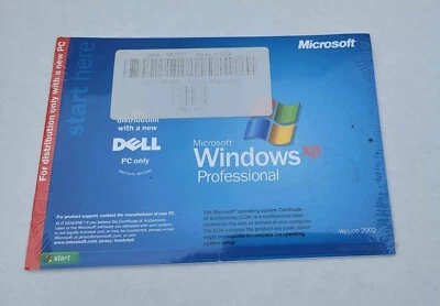 Dell Microsoft Windows XP профессиональная версия 2002 переустановка компакт-диск новый запечатанный - Изображение 1 из 2