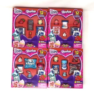Lot 4 Shopkins Real Littles Valentines 12 pièces 48 total 24 Shopkins 24 Mini Packs - Photo 1/6