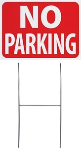11.5"x8.5" No Parking Yard Sign with Stake(Weather Resistant,Waterproof,Durable) - Picture 1 of 5