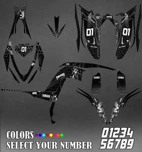 Yamaha Raptor 700R 2013-2020 full graphics kit sticker decals - Foto 1 di 1