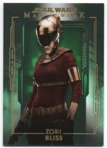 2020 Star Wars Masterwork Green 29 Zorii Bliss /99