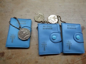 1-MY DAILY REMINDER CATHOLIC IN CASE W/ST CHRISTOPHER IN BLUE 1980s 90sCUTE BOOK - Bild 1 von 12