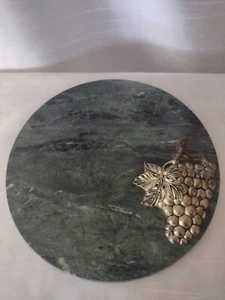 Godinger Signed Marble  And Grape Vine Cutting Board. - Picture 1 of 4