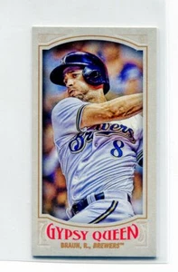 2016 Topps Gypsy Queen Mini Ryan Braun #161 Milwaukee Brewers - Picture 1 of 2