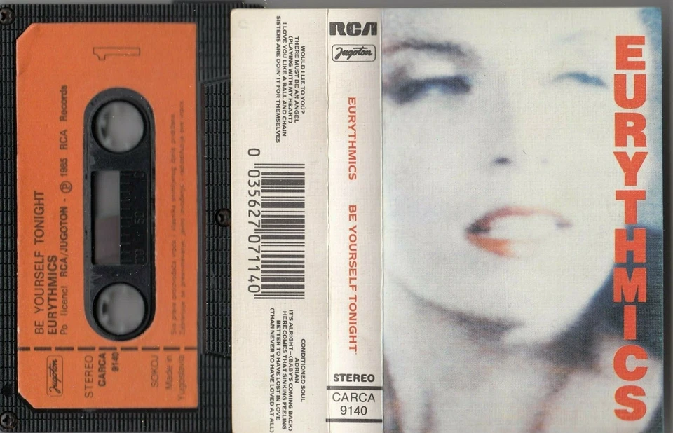 EURYTHMICS BE YOURSELF TONIGHT CASSETTE TAPE YUGOSLAVIA  - Image 1 of 1