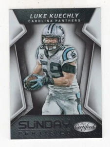 2016 PANINI CERTIFIED FOOTBALL SUNDAY CERTIFIED LUKE KUECHLY PANTHERS #25 - Picture 1 of 1