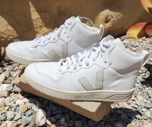 Veja V-15 Leather- White/ Natural - Men’s  Sneakers Size US 10 Made In Brazil - Bild 1 von 24