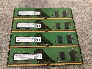 16GB Kit Micron 4x4GB 1Rx16 PC4-2666V MTA4ATF51264AZ-2G6E1 Desktop RAM Memory - Picture 1 of 1