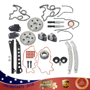 For 5.4L Triton 3V Ford Lincoln Timing Chain Kit+Cam Phasers+VVT Valves+Gaskets - Picture 1 of 12