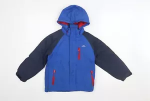 Trespass Boys' Blue Puffer Jacket Size 7 Waterproof Winter Wear - Picture 1 of 12