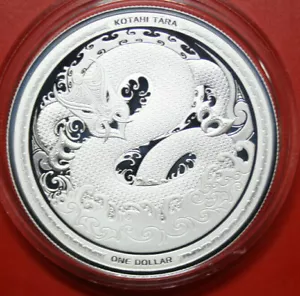 Nueva Zelanda 1 Dólar 2017 "Taniwha" 1 Onza #F3391 Pp-Proof Solo 1500 Caja & COA - Imagen 1 de 9