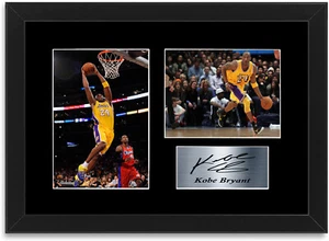 Kobe Bryant Basketball A4 Printed Signed Autograph Photo Display Mount Framed - Picture 1 of 1