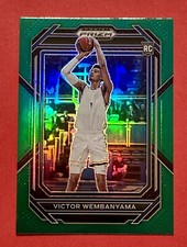 VICTOR WEMBANYAMA- 2023-24 Prizm Draft Picks #2 Green Prizm Rookie Card RC