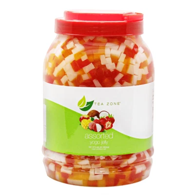 Tea Zone Assorted Yogo Jelly (B2020, 8.5 lbs) for Boba/Milk Tea or Smoothies
