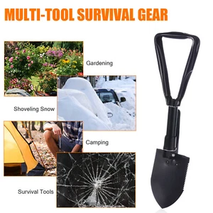 Pala Plegable Militar Herramienta de Atrincheramiento Plegable Portátil Camping Multiherramienta AU - Imagen 1 de 7