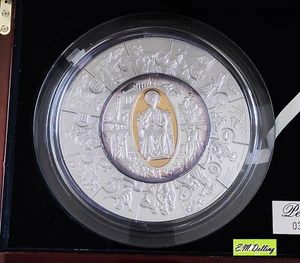 Apostel Petrus 1 Kg Silbermünze 2009 Bank of Liberia, Holzkassette OVP - Bild 1 von 21