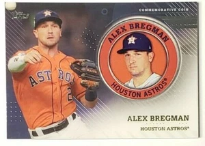 Moneda Blaster 2020 Topps Serie 2 Alex Bregman Jugador Medallón Exclusivo TPM-AB - Imagen 1 de 2