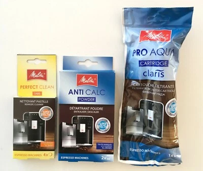 MELITTA Filter Pro Aqua / Entkalker / Reinigungstabletten Erstausstattungs SET