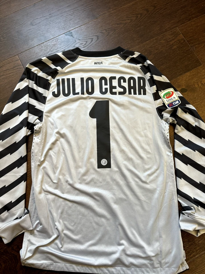 Maglia Julio Cesar match worn Indossata Preparata portiere Brazil maillot GK - Immagine 1 di 4