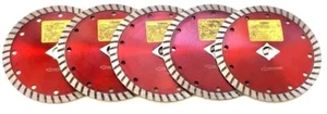 5 pack of 6" Granite Turbo Diamond Blade with Holed core for Angle Grinders  - Bild 1 von 6